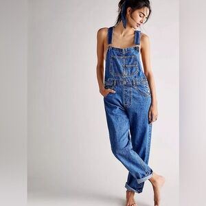 FreePeople Denim Overalls